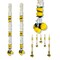 2 Strings Artificial Marigold Flowers Garland Bandhanwar String for Home, Party Door Hanging Diwali Decorations for Day of the Dead Ofrenda Halloween Marygold Traditional Indian Theme